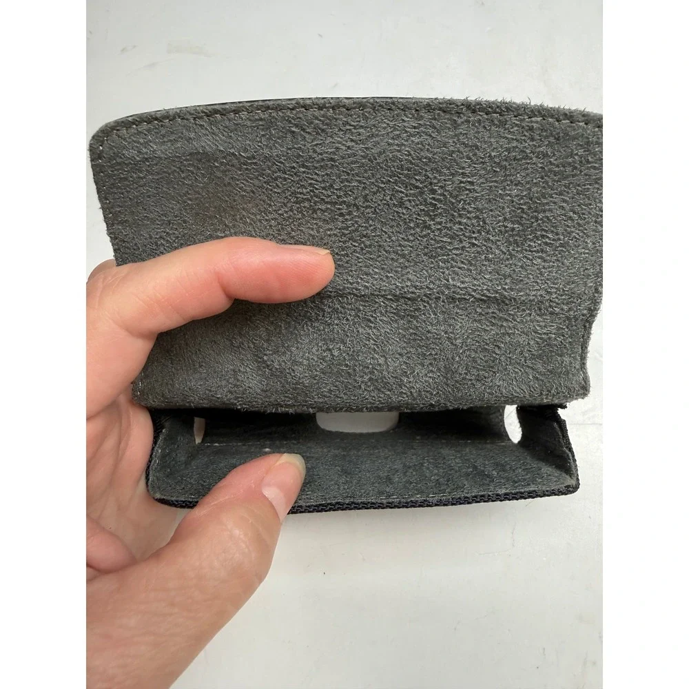 Case-Mate Black Leather Ballistic Nylon Universal Horizontal Phone Belt Holster